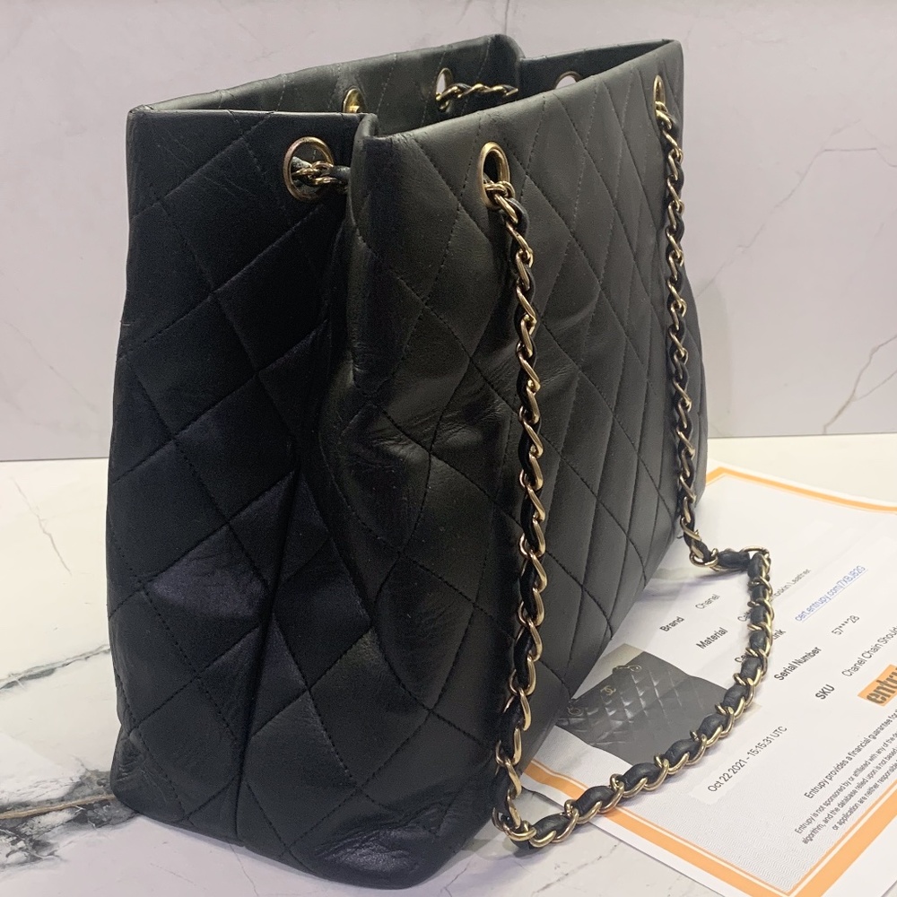 CHANEL Matelasse Lambskin Chain Shoulder Tote - Picture 9 of 10